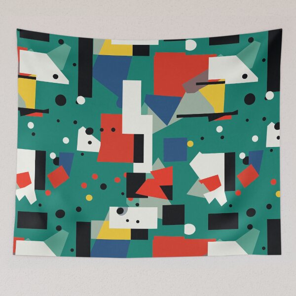 Item preview, Jardín minimalista: patrón de arte abstracto inspirado en Kazimir Malevich designed and sold by TopArtsy.