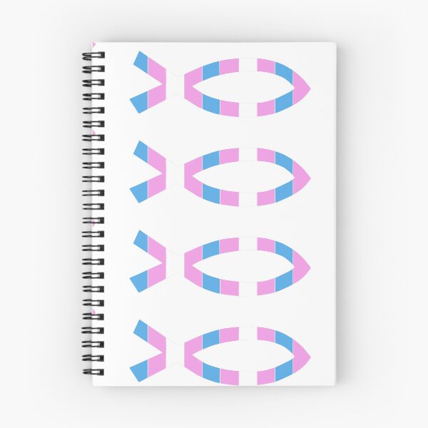Item preview, Trans Pride Christian Fish - Affirming Pride Design designed and sold by BackgroundPixel.