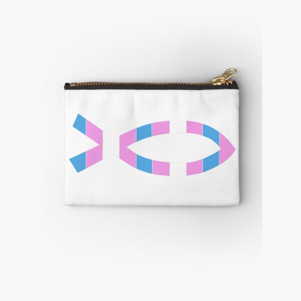 Item preview, Trans Pride Christian Fish - Affirming Pride Design designed and sold by BackgroundPixel.