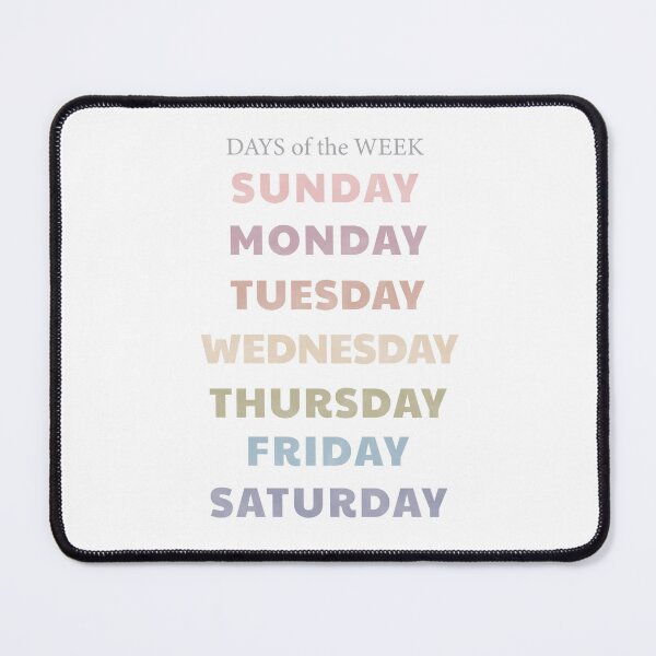 Item preview, Days of the Week, Pastel Nursery designed and sold by famington.