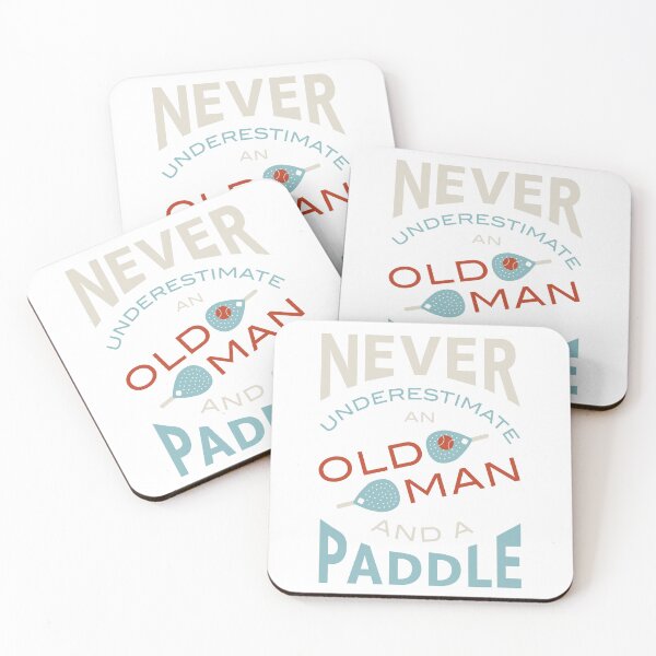 Item preview, Padel Never Underestimate an Old Man and a Paddle designed and sold by whyitsme.
