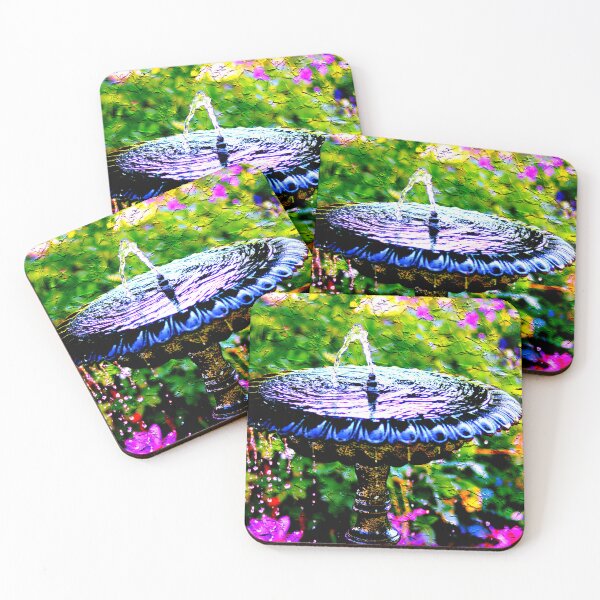 Item preview, Water Fountain Within Colorful Floral designed and sold by BostonArcImage.