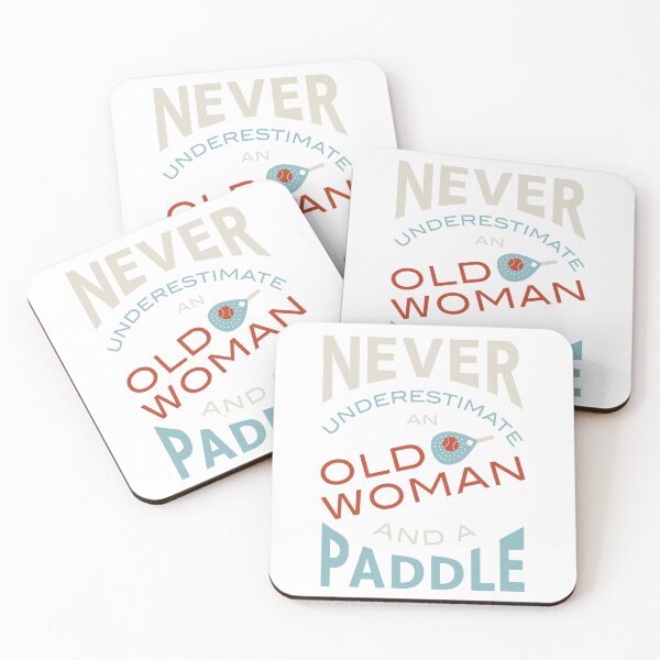 Item preview, Copy of Padel Never Underestimate an Old Woman and a Paddle designed and sold by whyitsme.