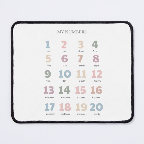 Item preview, Pastel Numbers, Nursery Room, Baby Room, Kids Room designed and sold by famington.