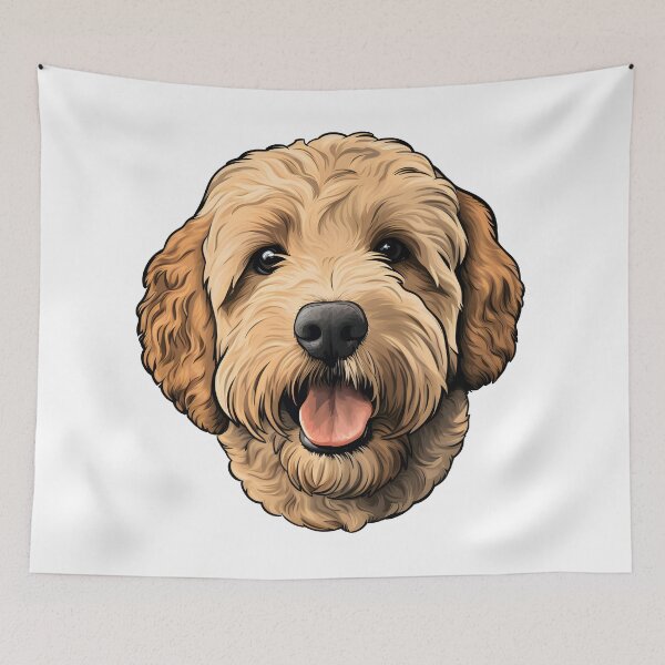 Item preview, Cute Goldendoodle designed and sold by FluffyCute.