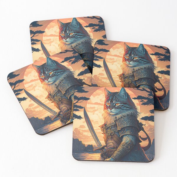 Item preview, Maine Coon cat - warrior of goodness and valor v5.0 designed and sold by adredn86.