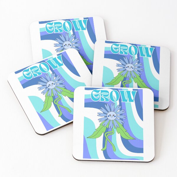 Item preview, "GROW" blue print designed and sold by beccamb.