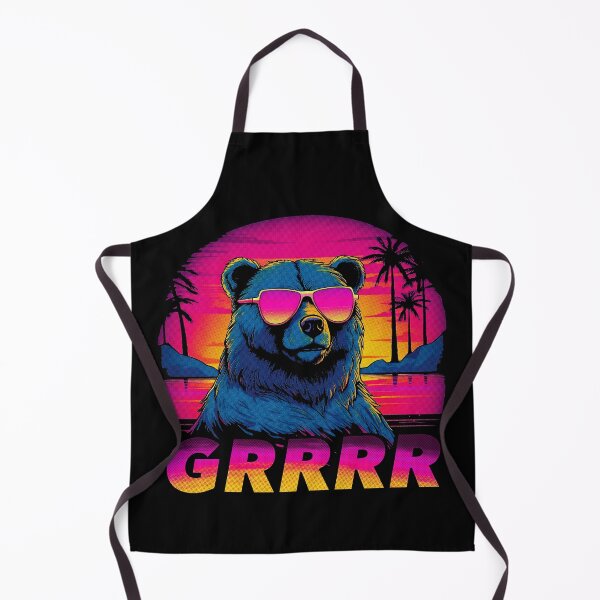 Item preview, GRRRR Synthwave Bear designed and sold by Albert Diggs.