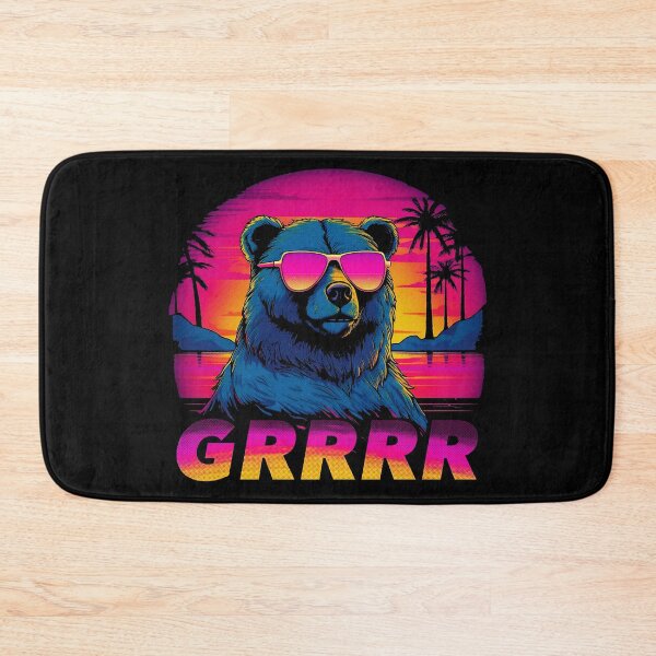 Item preview, GRRRR Synthwave Bear designed and sold by Albert Diggs.