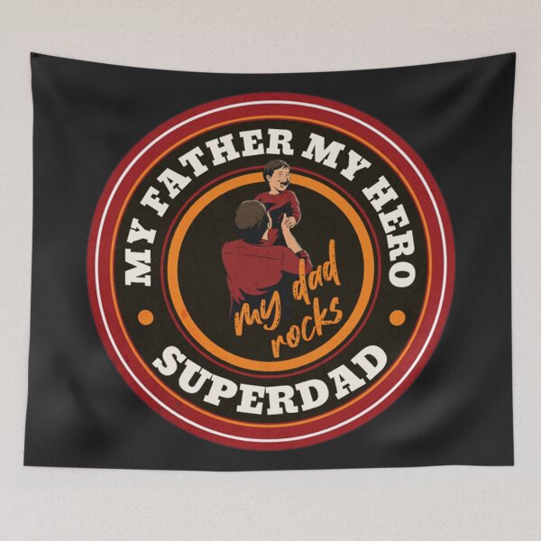 Item preview, My father my hero superdad rocks designed and sold by somi3art.