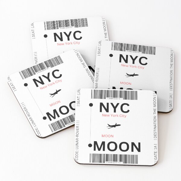 Item preview, Fly Me to the Moon: Boarding Pass to a Galactic Adventure designed and sold by RedArtG09.