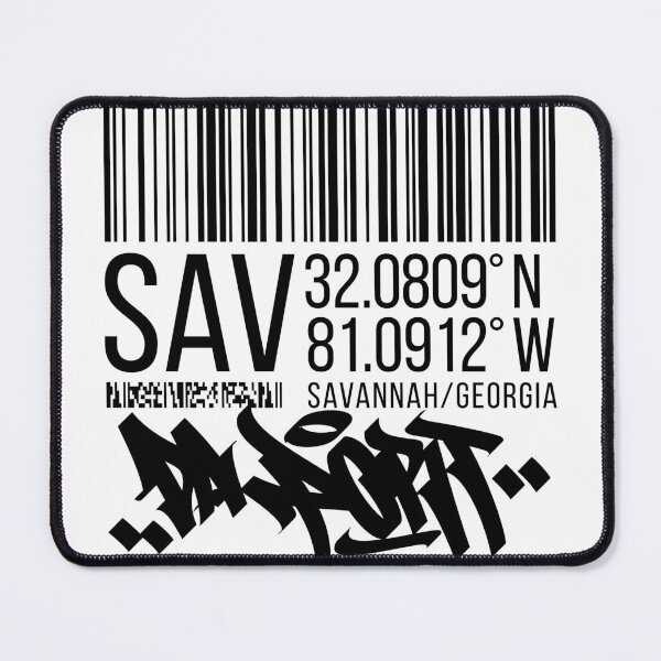 Item preview, Savannah, GA (black) designed and sold by ICYMI-DZNS.