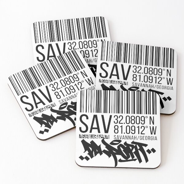 Item preview, Savannah, GA (black) designed and sold by ICYMI-DZNS.