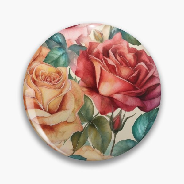 Aperçu de l'œuvre motif de roses chaudes créée et vendue par Noedost.