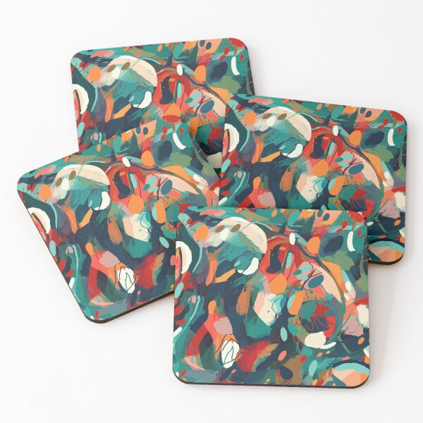 Item preview, Restful Evening: Summer Abstract Art Seamless Pattern designed and sold by TopArtsy.