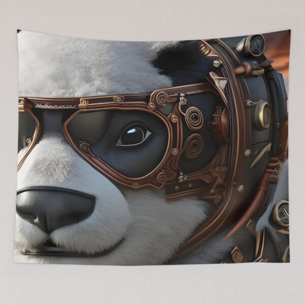Item preview, Steampunk armored panda designed and sold by ArboreSciences.