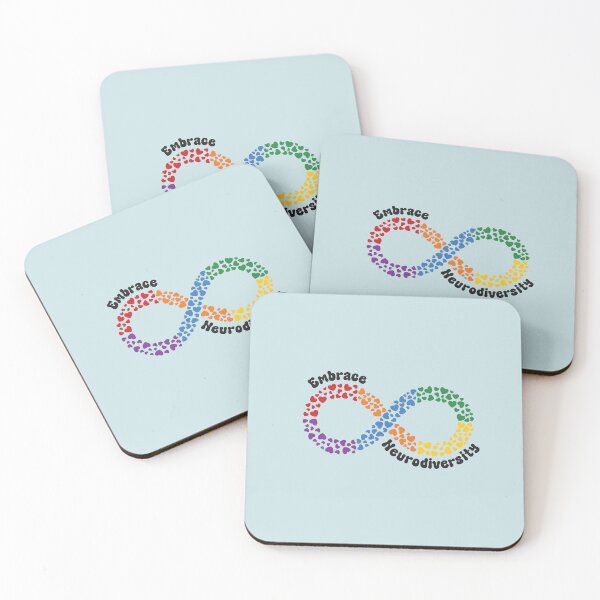 Item preview, Embrace Neurodiversity Autism Awareness Autism Spectrum ASD ADHD Infinity  designed and sold by stickersworld31.
