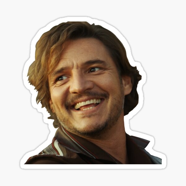 Item preview, Pedro Pascal driving meme stickers designed and sold by TinyTheGremlin.