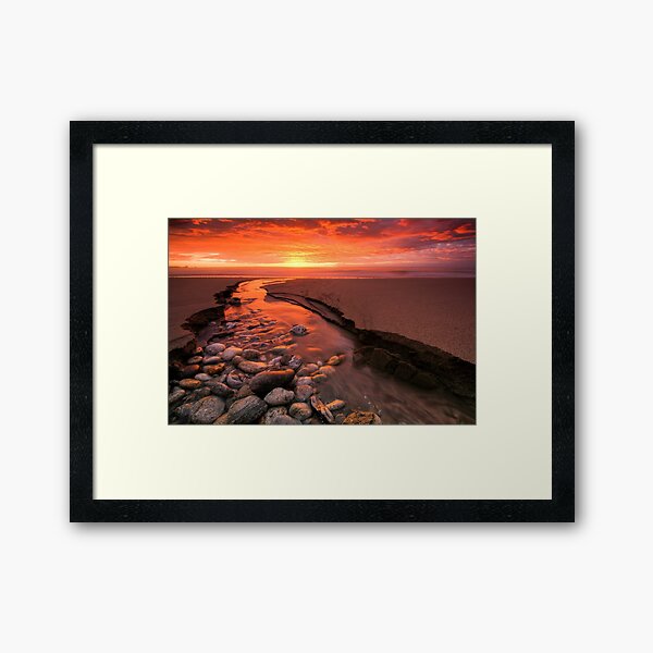 There's Gold in That There River Framed Art Print
