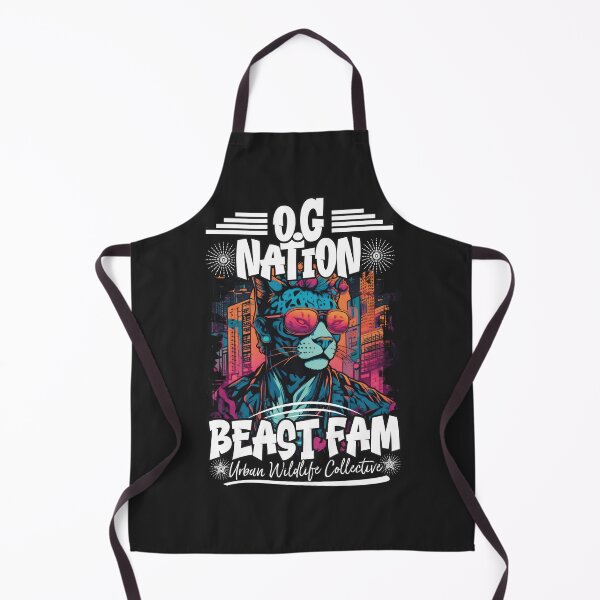 Artikelvorschau, OG Nation, Beast Fam – Urban Design Originals – Hip Hop Blue Leopard in einer Cyberpunk-Welt entworfen und verkauft von blissira.