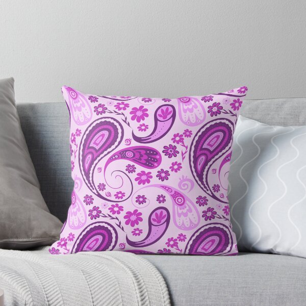 Item preview, Spring Paisley in pink designed and sold by PetleyPatterns.
