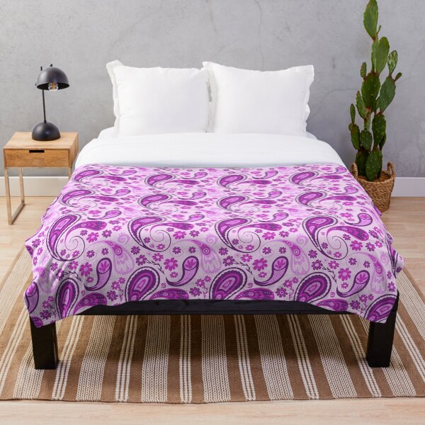 Item preview, Spring Paisley in pink designed and sold by PetleyPatterns.