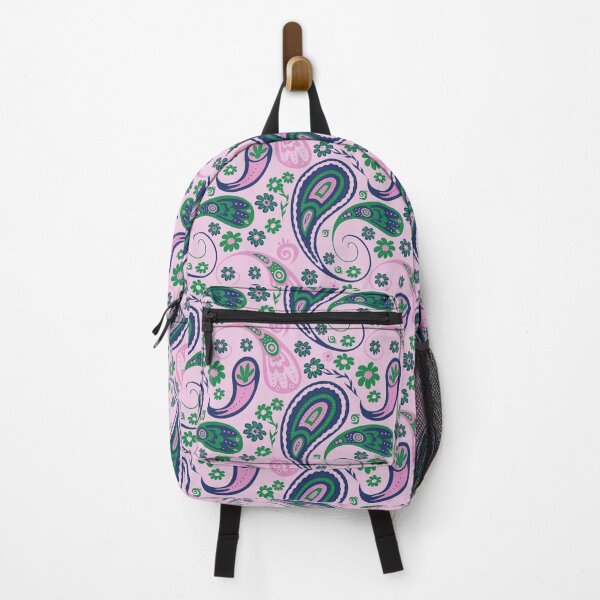 Item preview, Spring Paisley in pink and green designed and sold by PetleyPatterns.