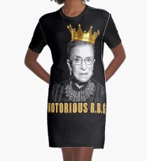 Die berüchtigte Ruth Bader Ginsburg (RBG) T-Shirt Kleid