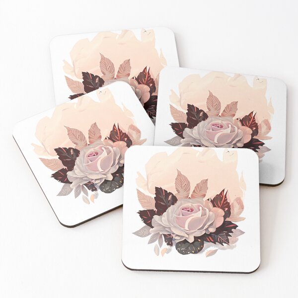 Item preview, Abstract pink autumn rose designed and sold by EdeniaArtStudio.