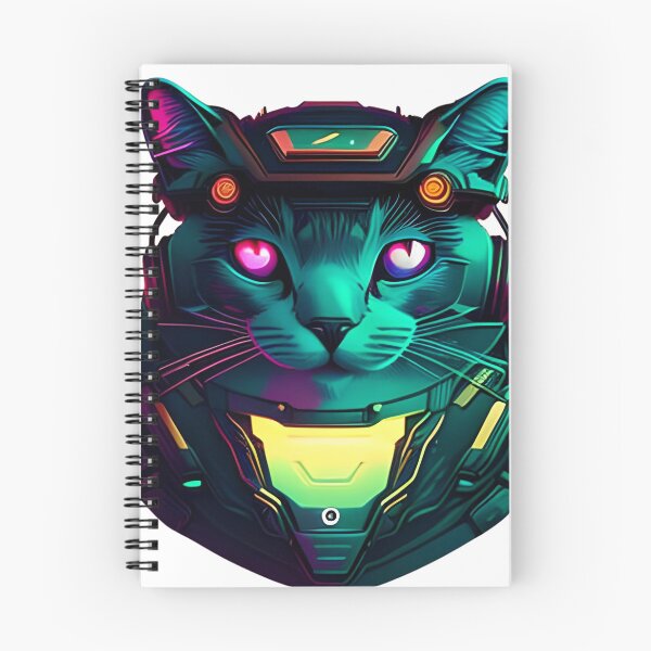 Item preview, cat mascot cyberpunk style designed and sold by ArtDesignUSA.