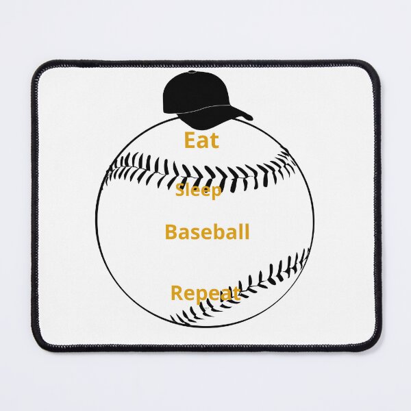 Item preview, Eat Sleep Baseball Repeat Baseball Player Funny Baseball designed and sold by Moronova ⭐⭐⭐⭐⭐.