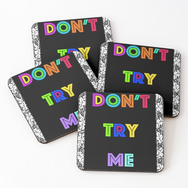 Item preview, DON'T TRY ME - ENGLISH MEMES T-SHIRT designed and sold by GAJANAYAKA.