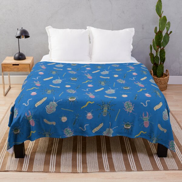 Item preview, Beetles and bugs - blue background designed and sold by LucyFaulke.