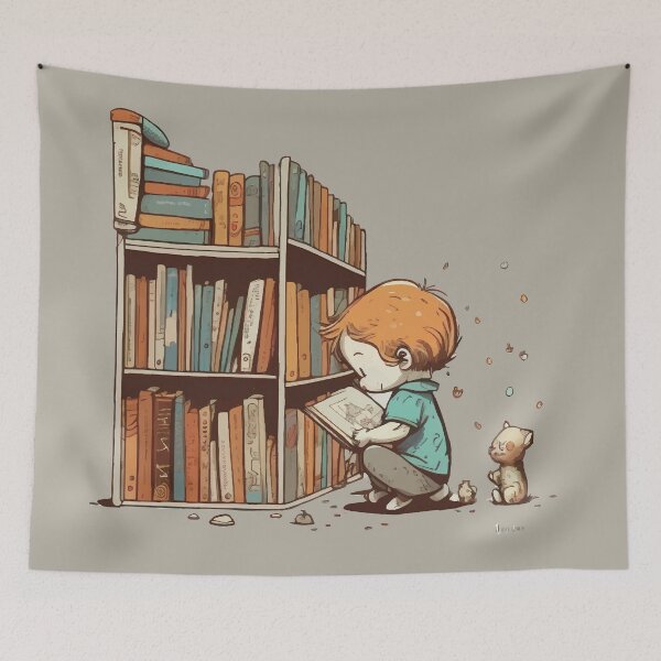 Item preview, Nice little Library  designed and sold by UrbanHedgehog.