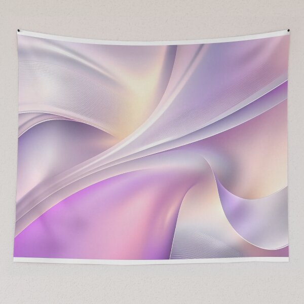 Item preview, Holographic neon curved wave in motion. Purple wallpaper background. Holographic gradient designed and sold by anytka.