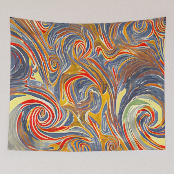 Aperçu de l'œuvre Tourbillonnant des couleurs abstraites ensemble créée et vendue par Zissou92.