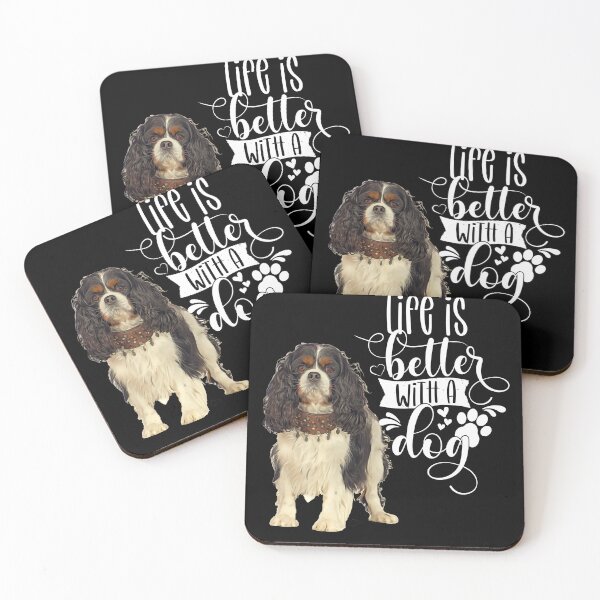 Item preview, King Charles Spaniel Dog Pet Owner Life Is Better With A Dog designed and sold by fantasticdesign.
