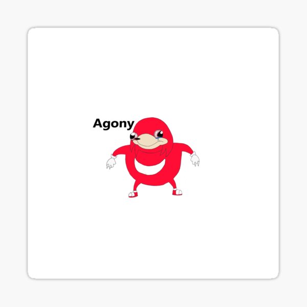 Item preview, Knuckles Uganda Agony designed and sold by MapleFoxArts.