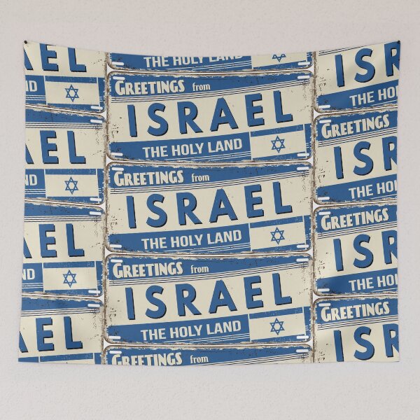Item preview, Israel The Holy Land Tel Aviv Jerusalem License Plate Greetings designed and sold by DESTINATIONS DECAL DOS.