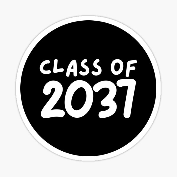  Number 2037 Oval Sticker