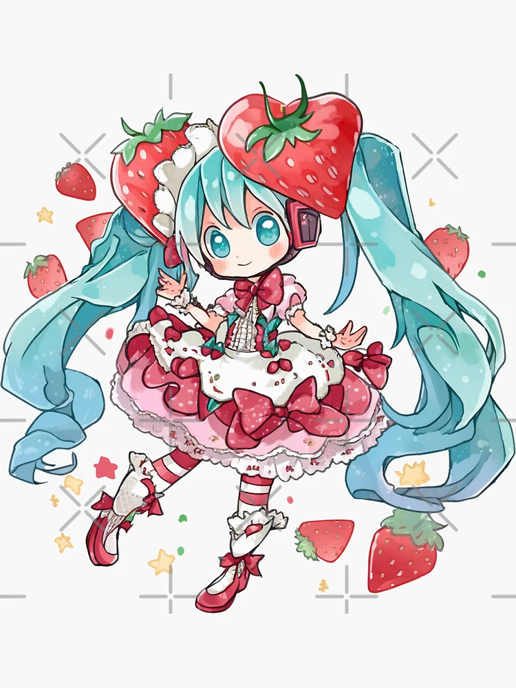 Store Hatsune Miku - Microfiber Towel Strawberry Shortcake