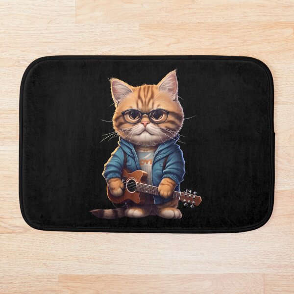 Item preview, Funny cat with a guitar designed and sold by ColorFame.