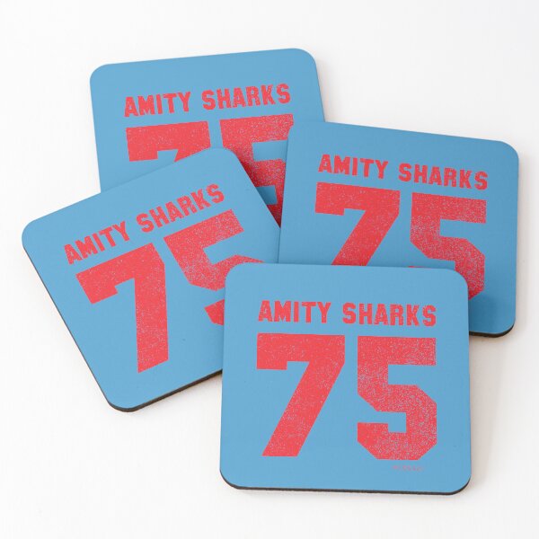 Item preview, Amity Sharks (Red Text) designed and sold by GloopTrekker.