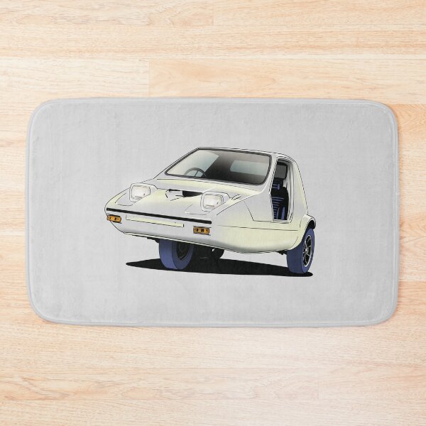 Item preview, White Bond Bug three wheel automobile designed and sold by Webazoot Industries - Car Art.