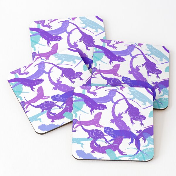 Item preview, Purple and blue Bearded Dragons  designed and sold by saint-shores.