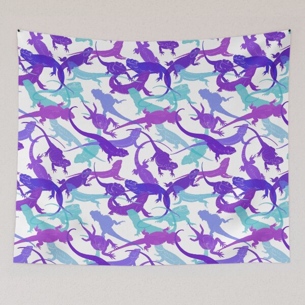 Item preview, Purple and blue Bearded Dragons  designed and sold by saint-shores.