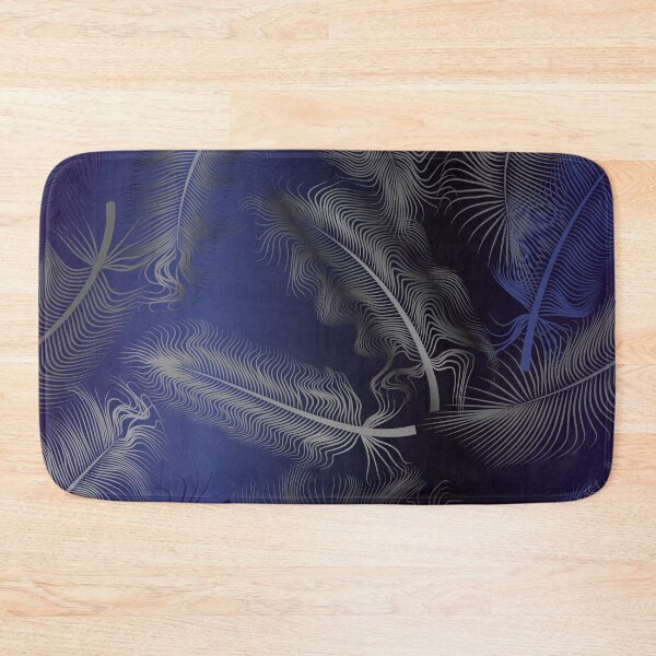 Item preview, Mullidas plumas plateadas y azules. designed and sold by ReflectedCrafts.