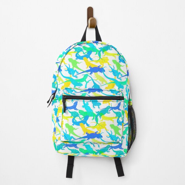 Item preview, Blue, Green, Teal, and yellow Bearded Dragon pattern  designed and sold by saint-shores.