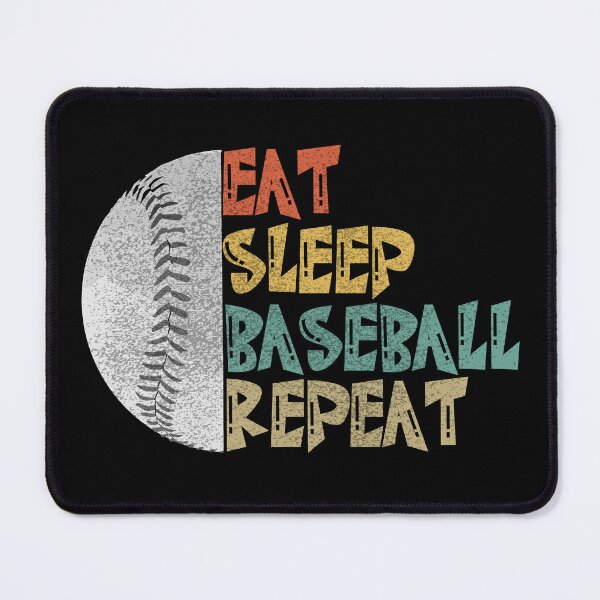 Item preview, Baseball Fan Eat Sleep Baseball Repeat Sports Fans designed and sold by CharJens.