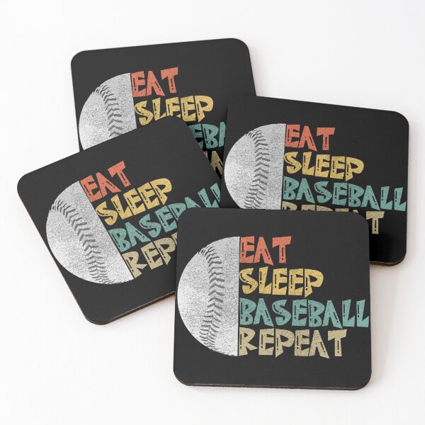 Item preview, Baseball Fan Eat Sleep Baseball Repeat Sports Fans designed and sold by CharJens.